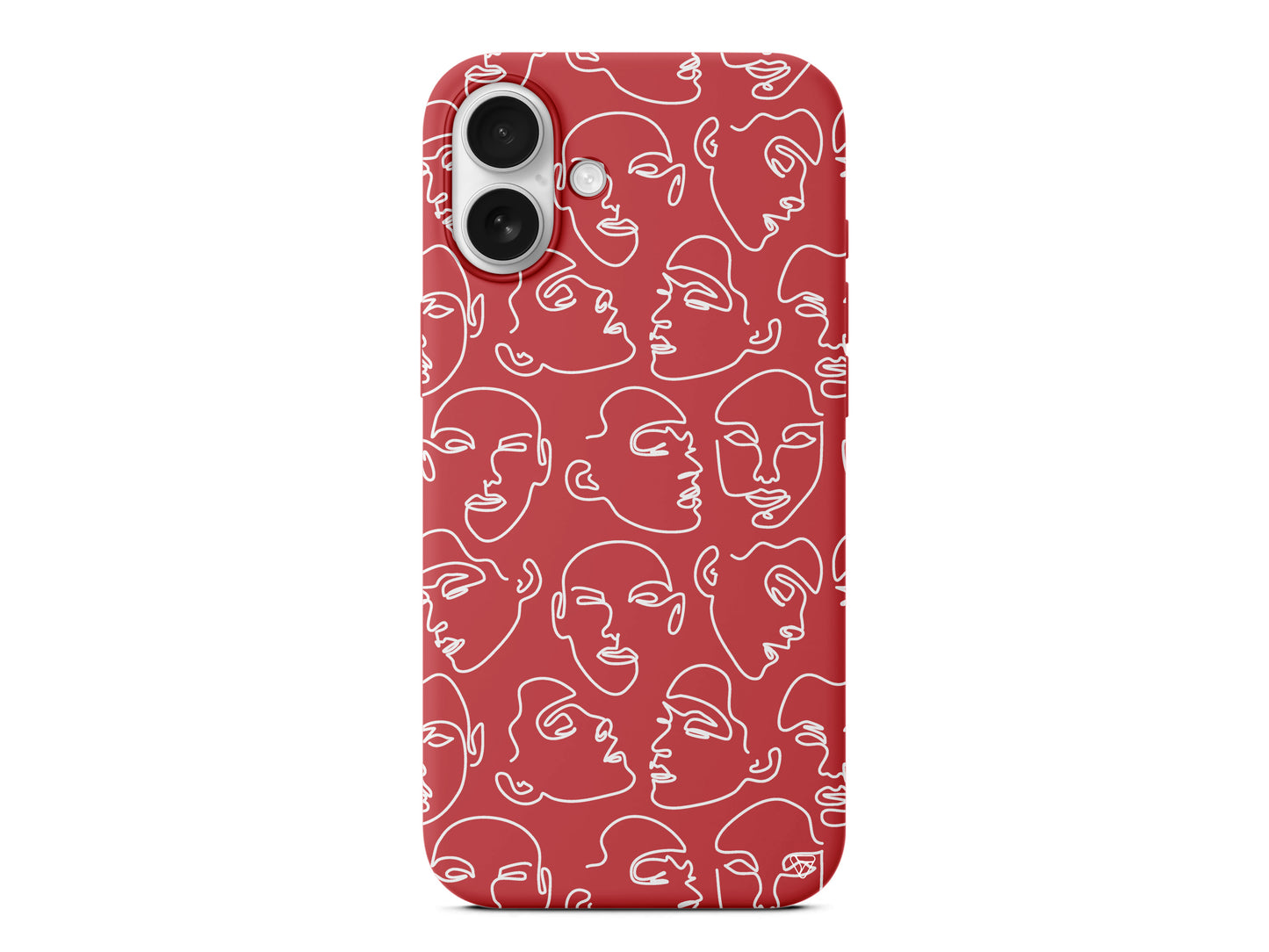 Cizgisel Yuzler Lansman Model İçi Kadife Silikon Telefon Kılıfı – Plus Serisine Özel