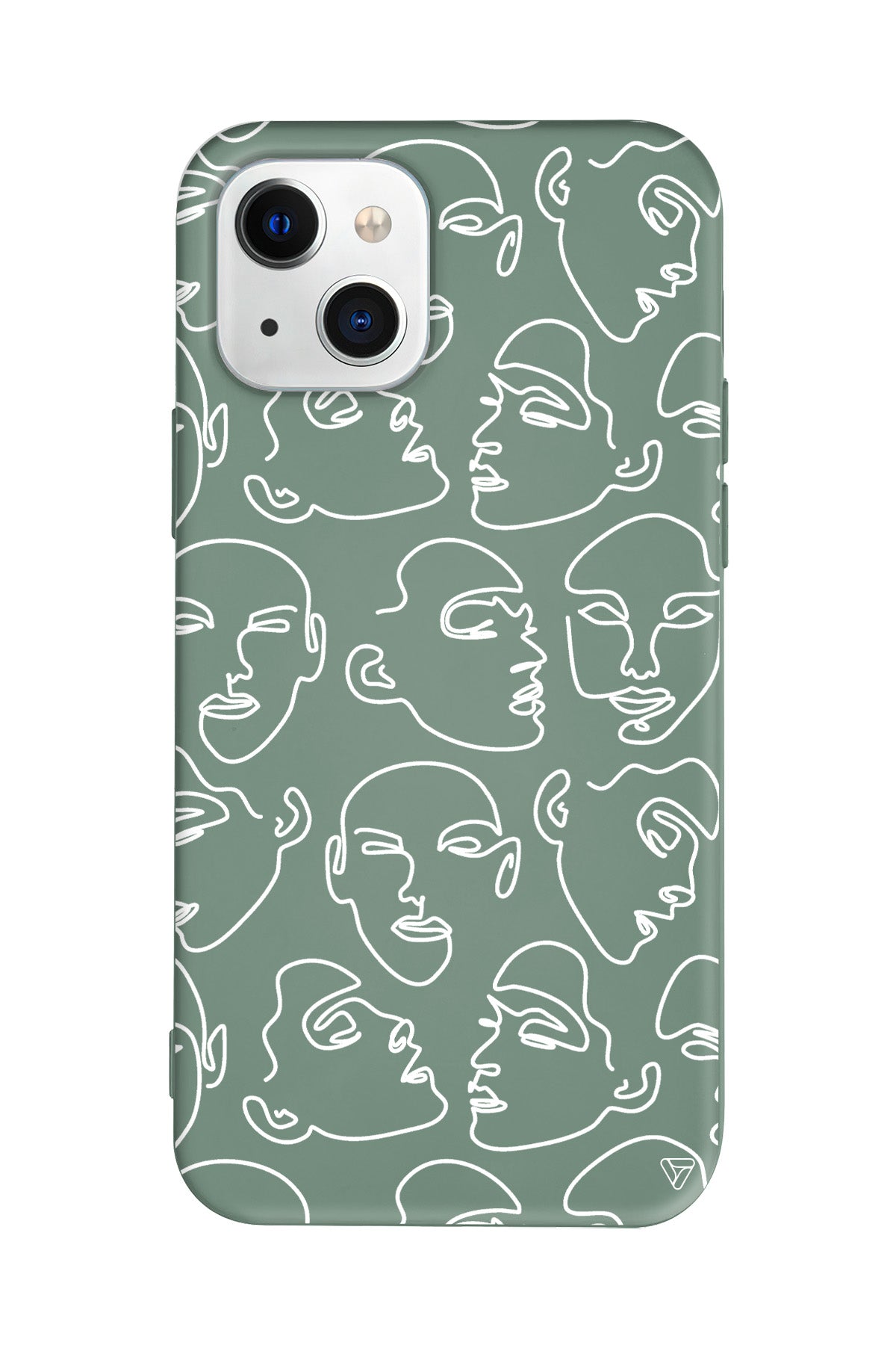 Cizgisel Yuzler Lansman Model İçi Kadife Silikon Telefon Kılıfı