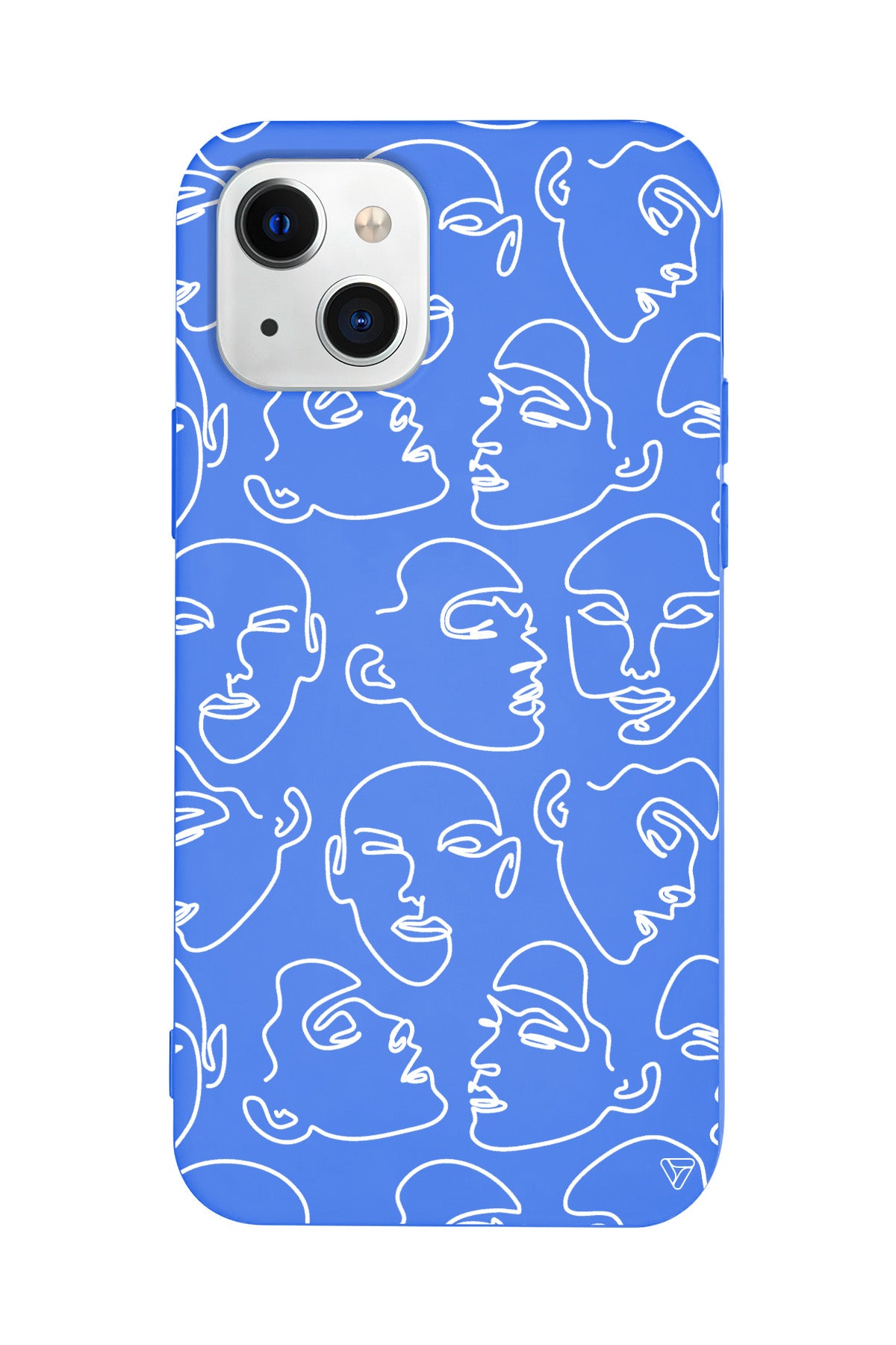 Cizgisel Yuzler Lansman Model İçi Kadife Silikon Telefon Kılıfı