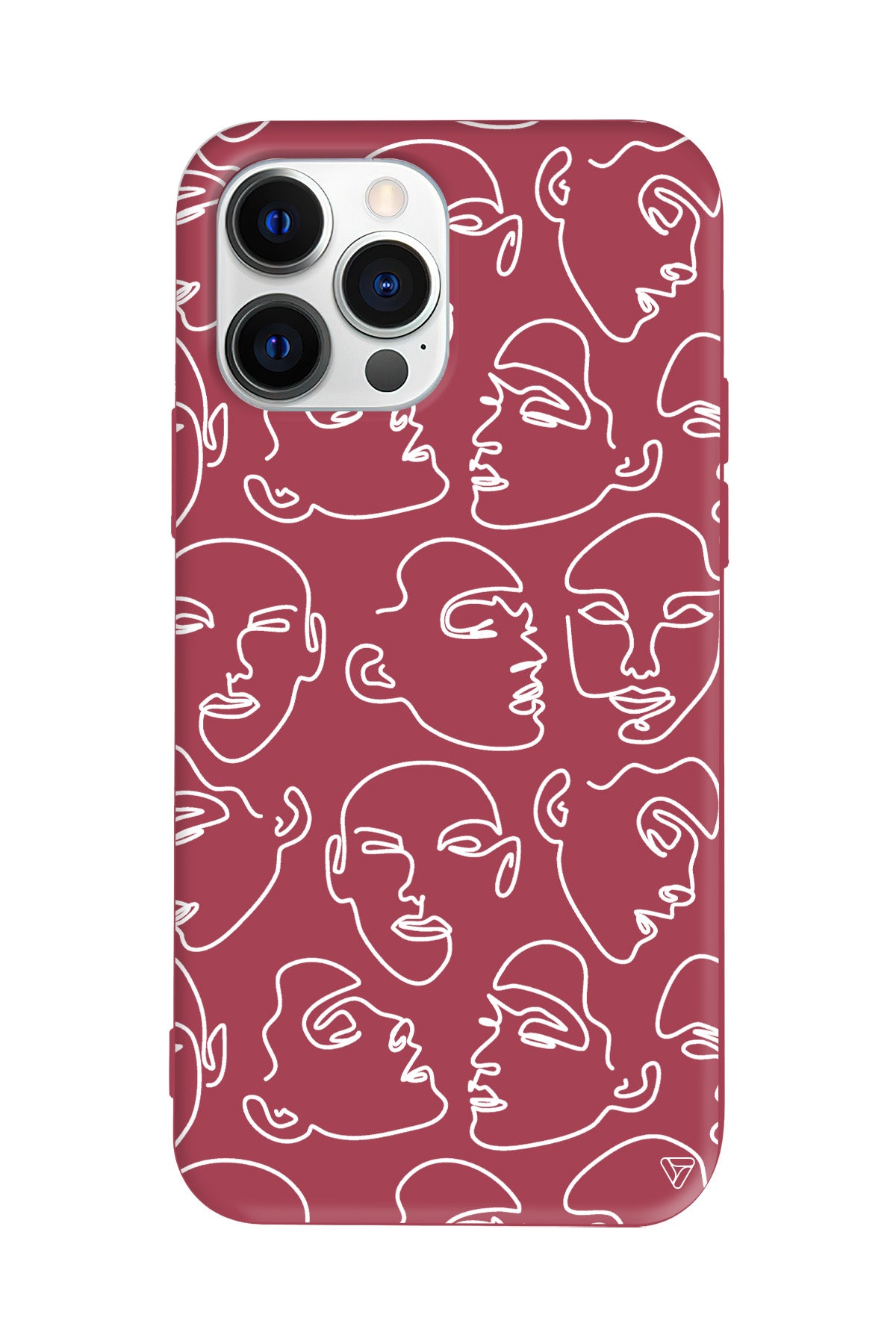 Cizgisel Yuzler Lansman Model İçi Kadife Silikon Telefon Kılıfı