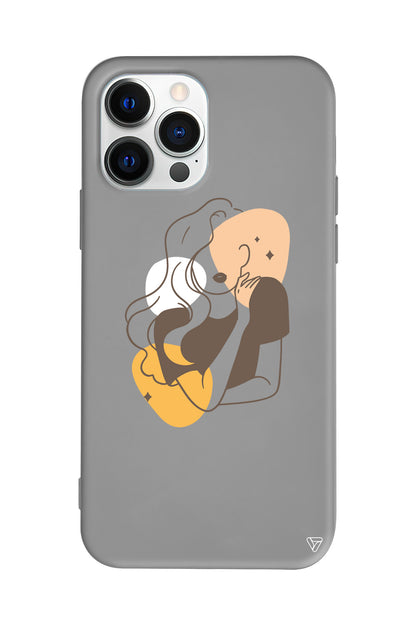 Sophia Lansman Model İçi Kadife Silikon Telefon Kılıfı