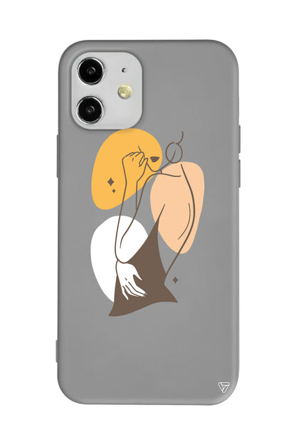 Olivia Lansman Model İçi Kadife Silikon Telefon Kılıfı