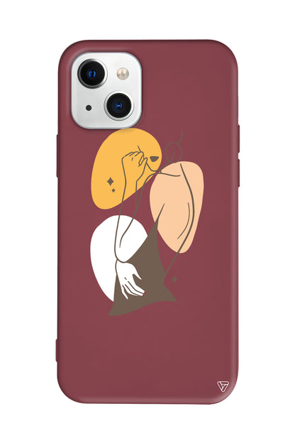 Olivia Lansman Model İçi Kadife Silikon Telefon Kılıfı