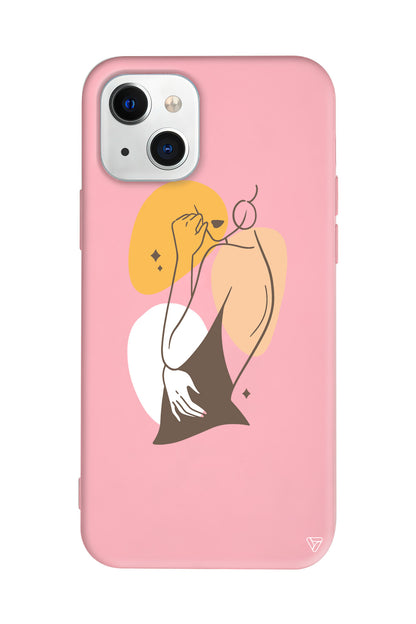 Olivia Lansman Model İçi Kadife Silikon Telefon Kılıfı