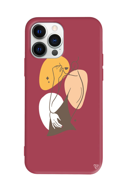 Olivia Lansman Model İçi Kadife Silikon Telefon Kılıfı