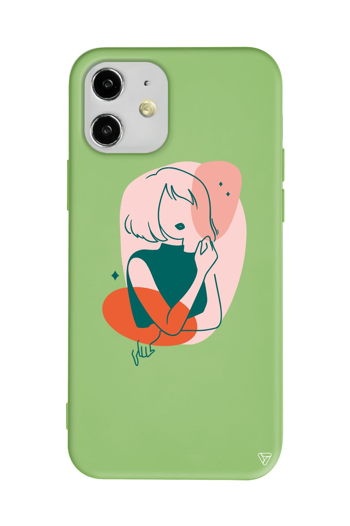 Cute Girl Lansman Model İçi Kadife Silikon Telefon Kılıfı