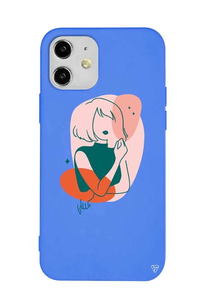 Cute Girl Lansman Model İçi Kadife Silikon Telefon Kılıfı