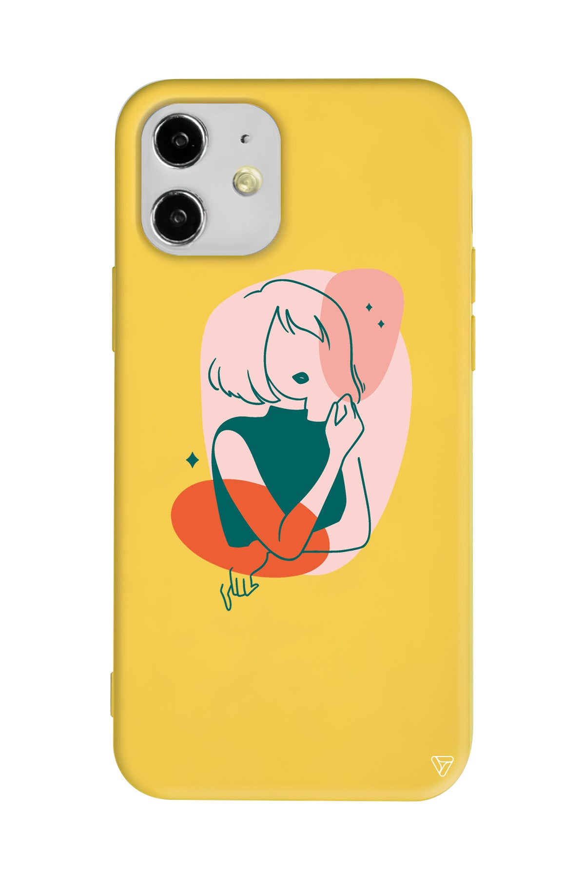 Cute Girl Lansman Model İçi Kadife Silikon Telefon Kılıfı