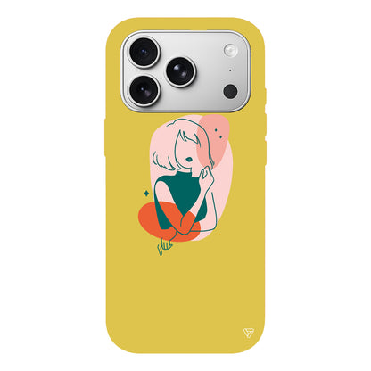 Cute Girl Lansman Model İçi Kadife Silikon Telefon Kılıfı