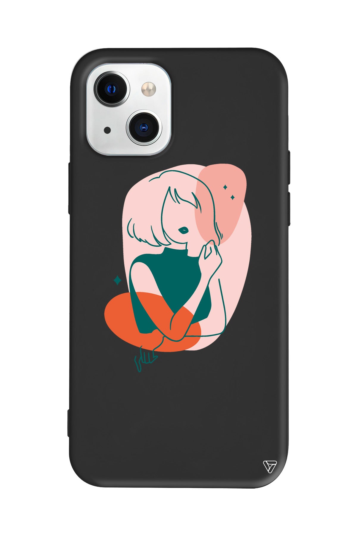 Cute Girl Lansman Model İçi Kadife Silikon Telefon Kılıfı
