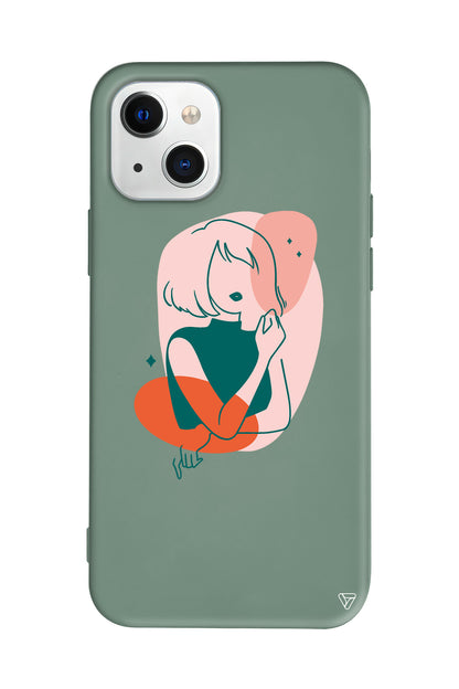 Cute Girl Lansman Model İçi Kadife Silikon Telefon Kılıfı – Plus Serisine Özel