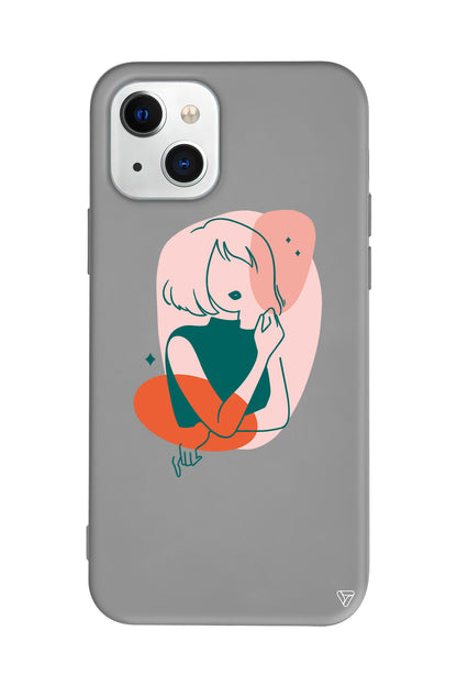 Cute Girl Lansman Model İçi Kadife Silikon Telefon Kılıfı – Plus Serisine Özel