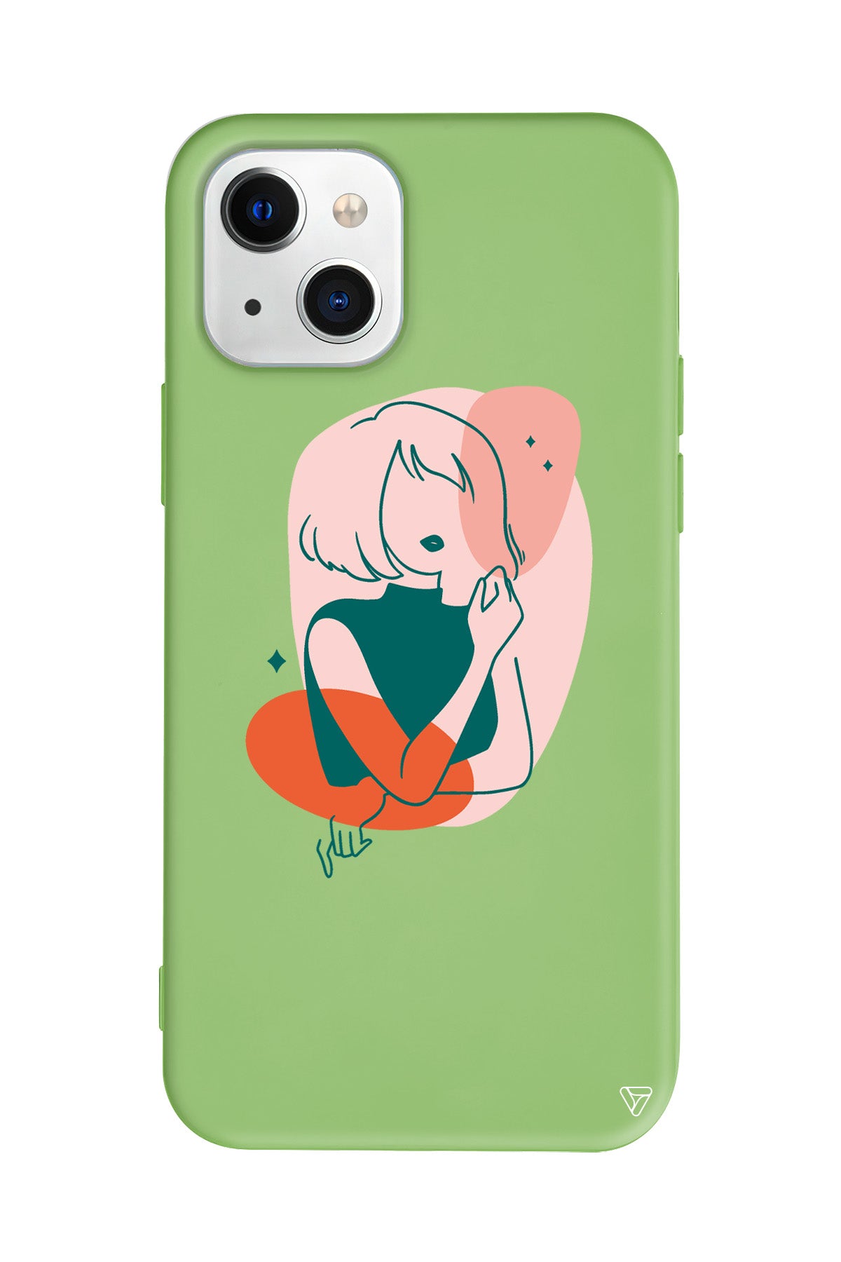 Cute Girl Lansman Model İçi Kadife Silikon Telefon Kılıfı