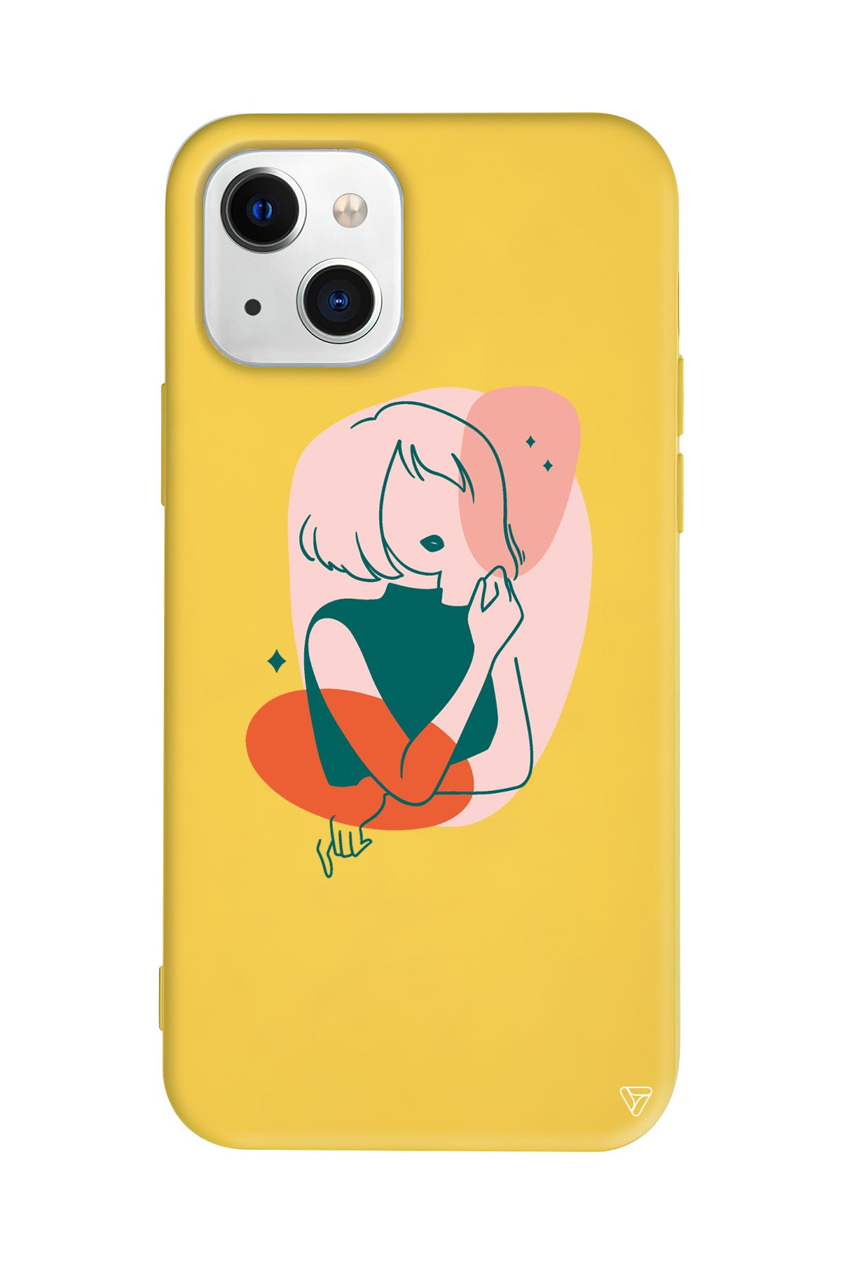 Cute Girl Lansman Model İçi Kadife Silikon Telefon Kılıfı