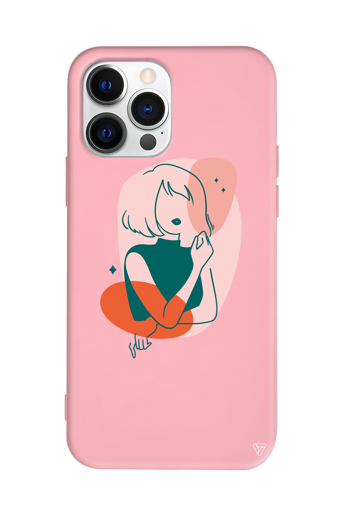 Cute Girl Lansman Model İçi Kadife Silikon Telefon Kılıfı