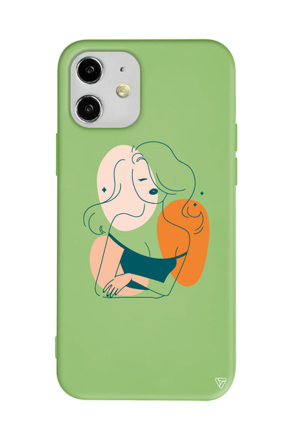 Pretty Lansman Model İçi Kadife Silikon Telefon Kılıfı