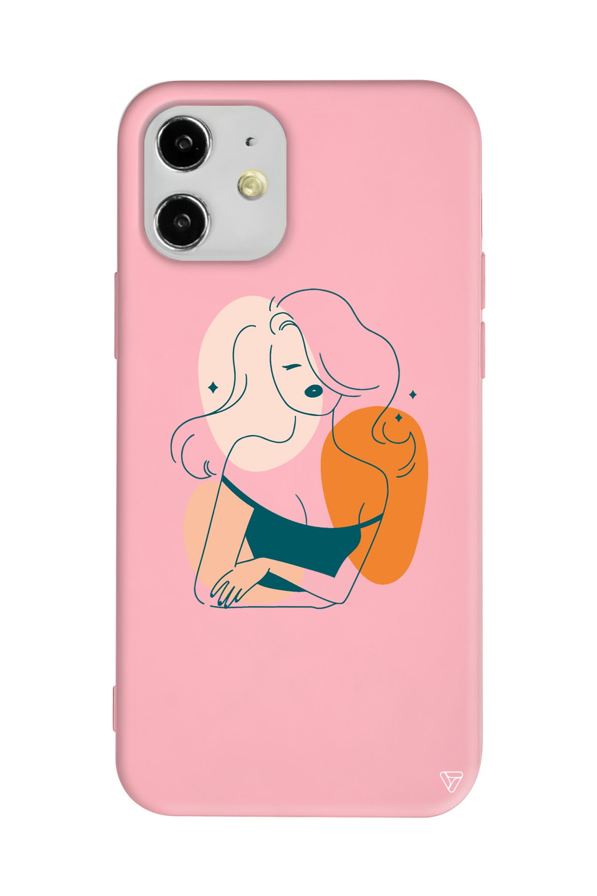 Pretty Lansman Model İçi Kadife Silikon Telefon Kılıfı