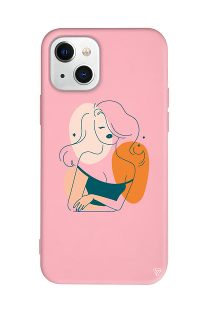 Pretty Lansman Model İçi Kadife Silikon Telefon Kılıfı