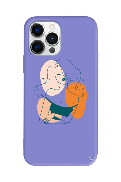 Pretty Lansman Model İçi Kadife Silikon Telefon Kılıfı