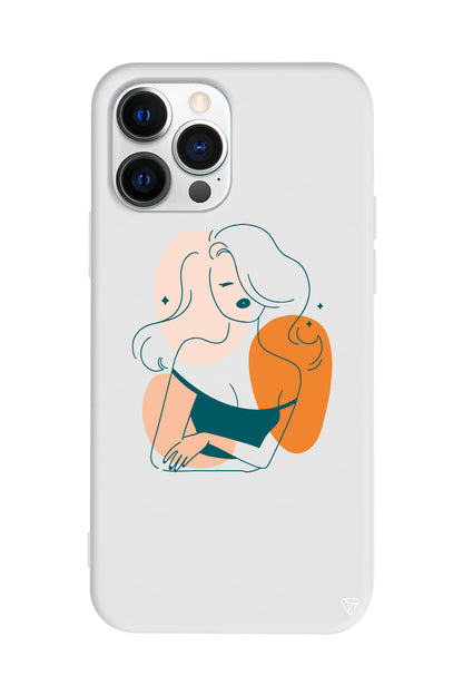 Pretty Lansman Model İçi Kadife Silikon Telefon Kılıfı