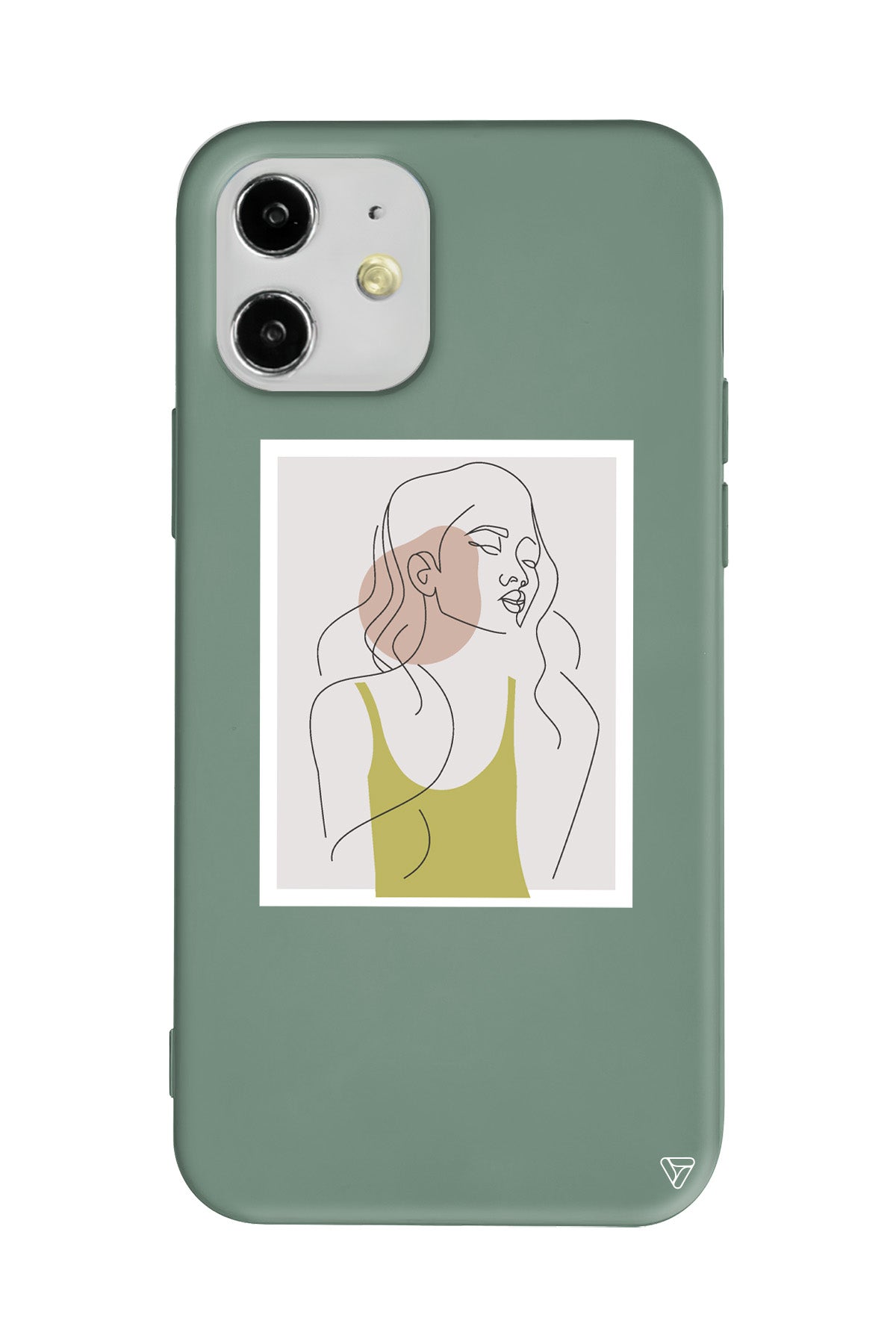 Cizgisel Portre Lansman Model İçi Kadife Silikon Telefon Kılıfı