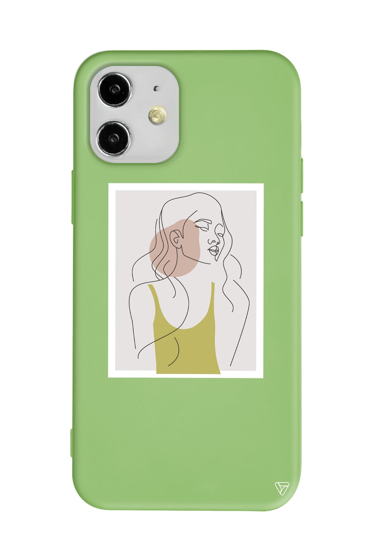 Cizgisel Portre Lansman Model İçi Kadife Silikon Telefon Kılıfı