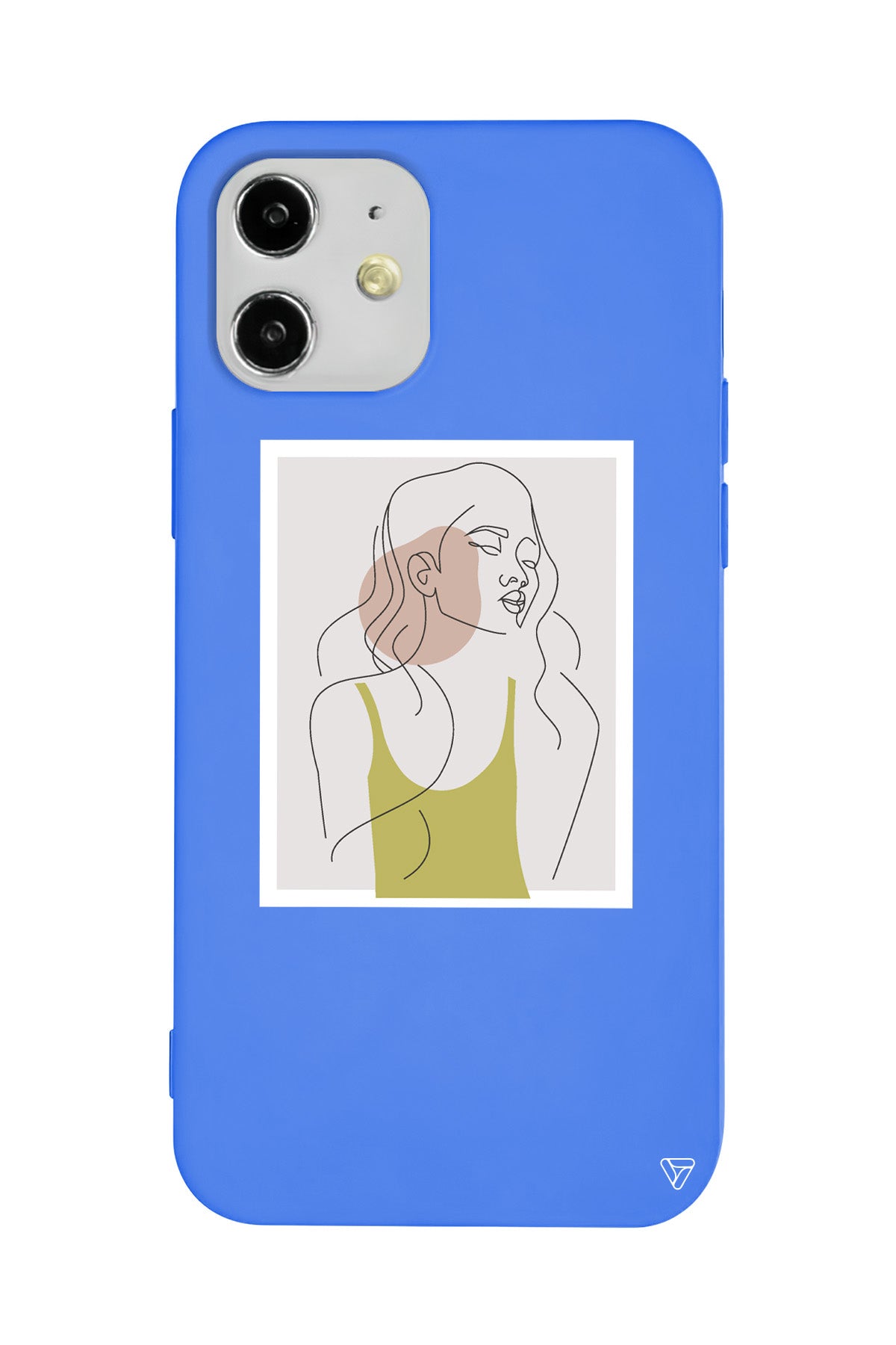 Cizgisel Portre Lansman Model İçi Kadife Silikon Telefon Kılıfı