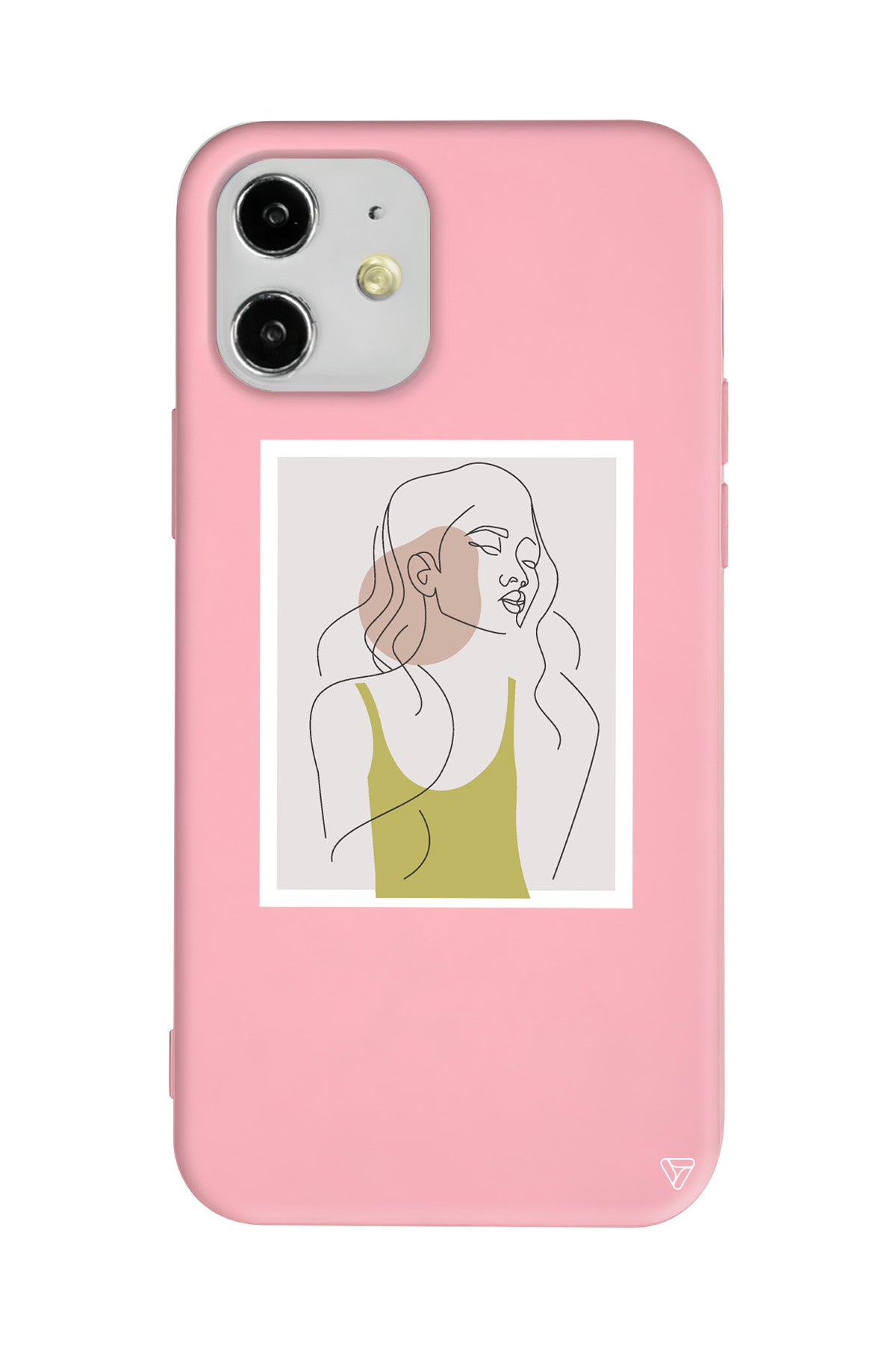 Cizgisel Portre Lansman Model İçi Kadife Silikon Telefon Kılıfı