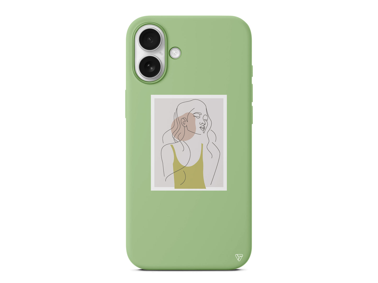 Cizgisel Portre Lansman Model İçi Kadife Silikon Telefon Kılıfı