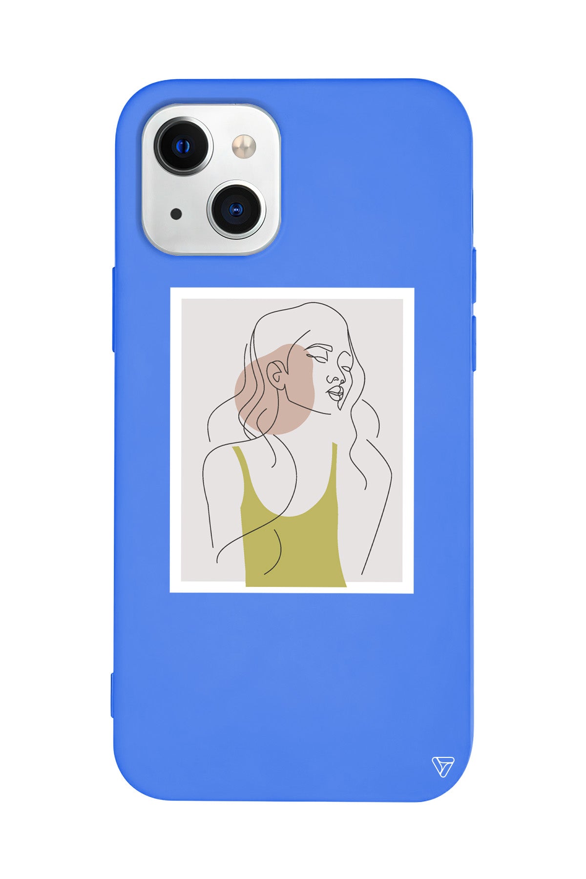 Cizgisel Portre Lansman Model İçi Kadife Silikon Telefon Kılıfı