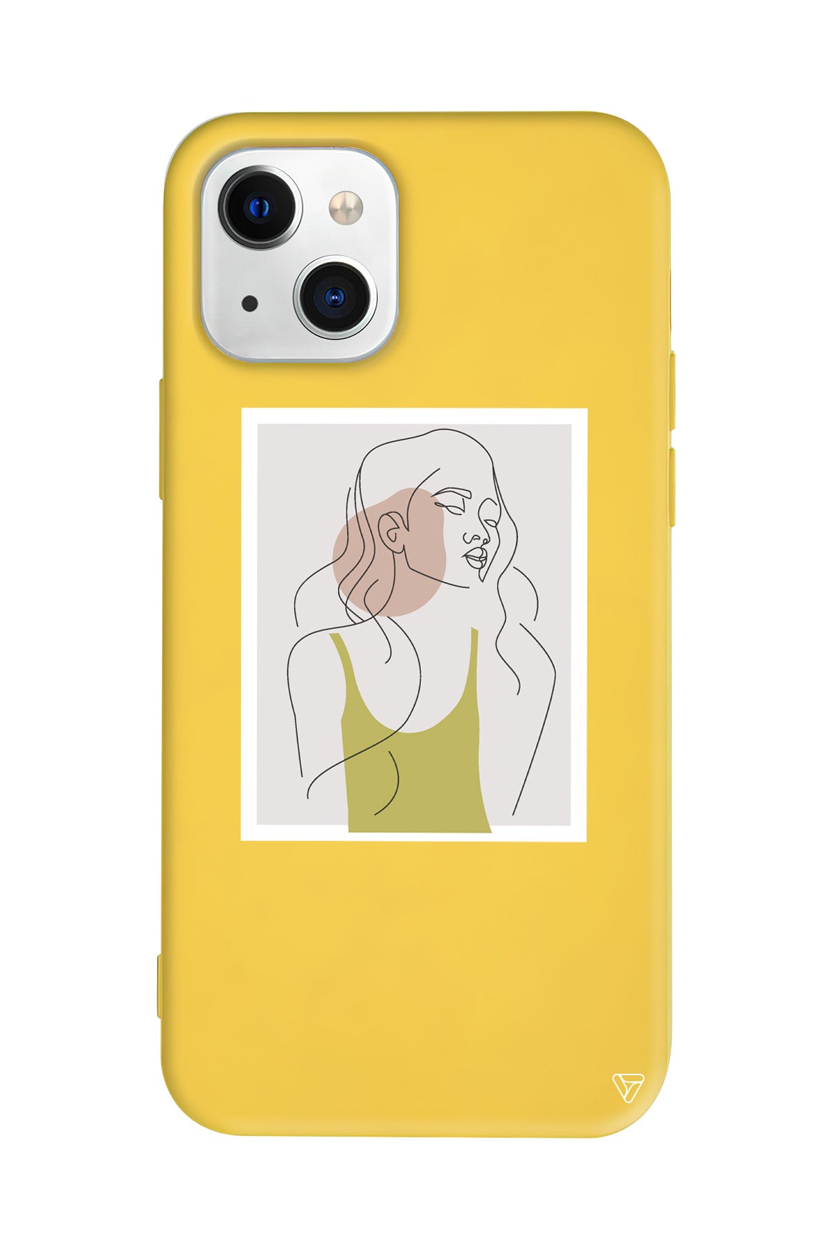 Cizgisel Portre Lansman Model İçi Kadife Silikon Telefon Kılıfı