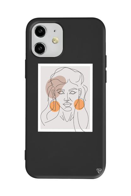 Orange Earrings Lansman Model İçi Kadife Silikon Telefon Kılıfı