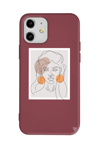 Orange Earrings Lansman Model İçi Kadife Silikon Telefon Kılıfı