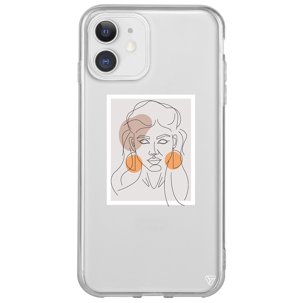 Orange Earrings Lansman Model İçi Kadife Silikon Telefon Kılıfı