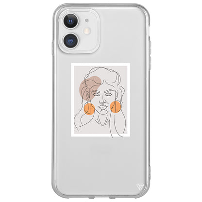 Orange Earrings Lansman Model İçi Kadife Silikon Telefon Kılıfı