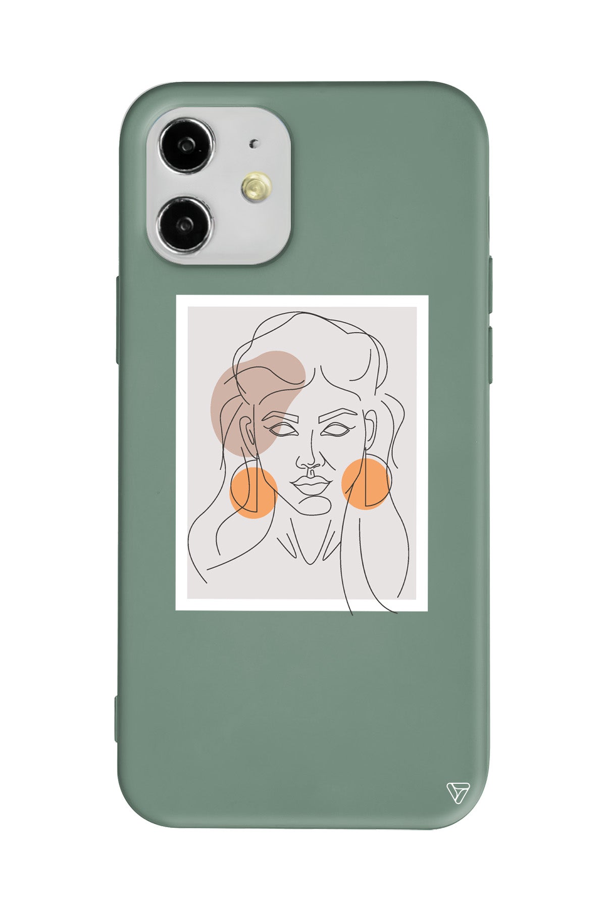 Orange Earrings Lansman Model İçi Kadife Silikon Telefon Kılıfı