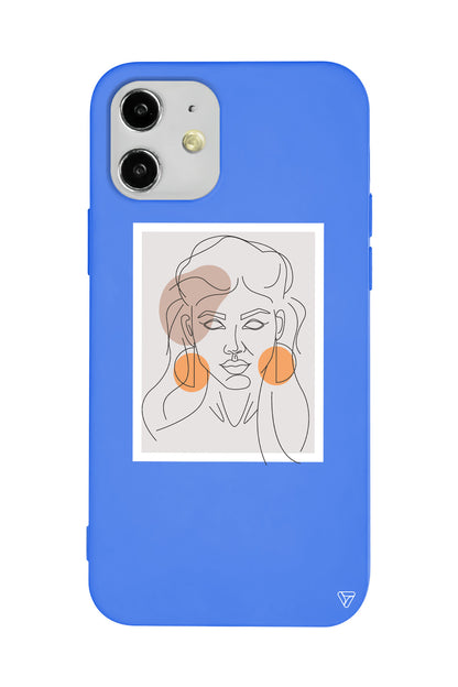 Orange Earrings Lansman Model İçi Kadife Silikon Telefon Kılıfı