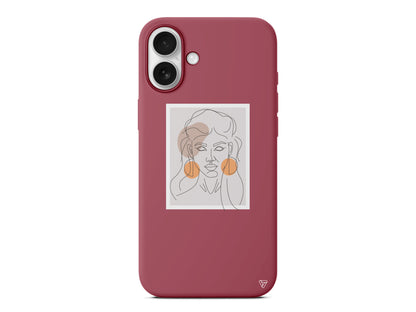 Orange Earrings Lansman Model İçi Kadife Silikon Telefon Kılıfı – Plus Serisine Özel