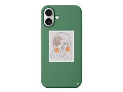 Orange Earrings Lansman Model İçi Kadife Silikon Telefon Kılıfı