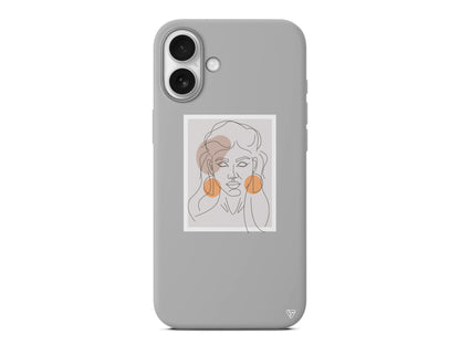 Orange Earrings Lansman Model İçi Kadife Silikon Telefon Kılıfı