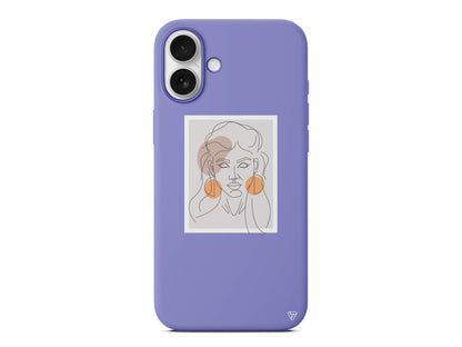 Orange Earrings Lansman Model İçi Kadife Silikon Telefon Kılıfı