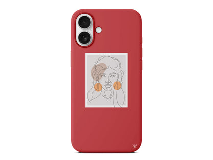 Orange Earrings Lansman Model İçi Kadife Silikon Telefon Kılıfı – Plus Serisine Özel