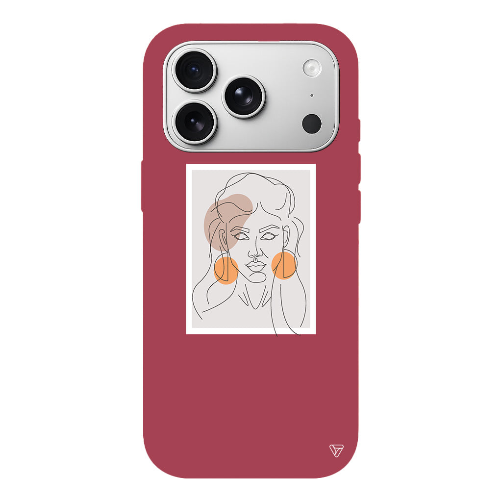 Orange Earrings Lansman Model İçi Kadife Silikon Telefon Kılıfı