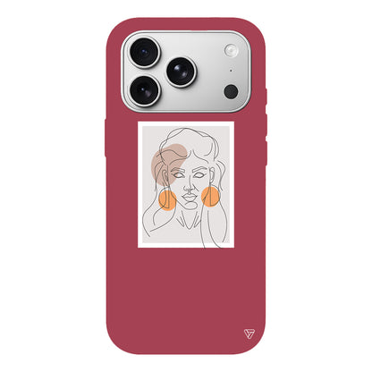 Orange Earrings Lansman Model İçi Kadife Silikon Telefon Kılıfı