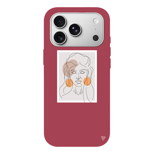 Orange Earrings Lansman Model İçi Kadife Silikon Telefon Kılıfı