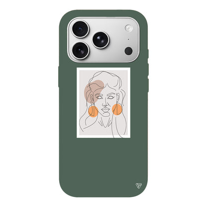 Orange Earrings Lansman Model İçi Kadife Silikon Telefon Kılıfı