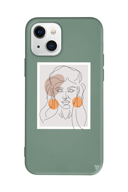 Orange Earrings Lansman Model İçi Kadife Silikon Telefon Kılıfı