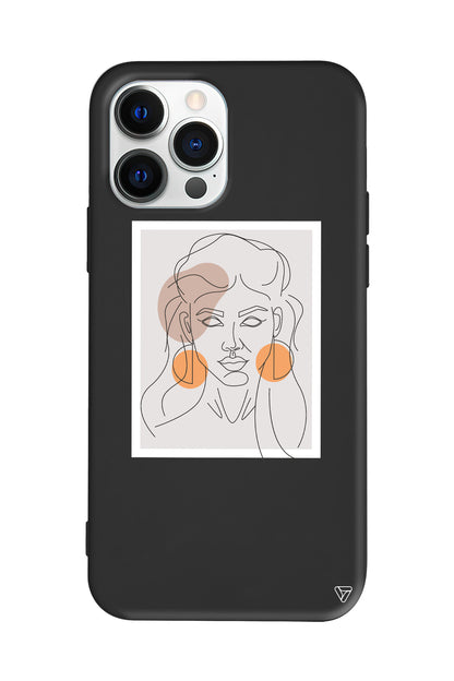 Orange Earrings Lansman Model İçi Kadife Silikon Telefon Kılıfı