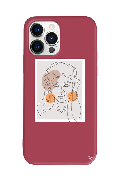 Orange Earrings Lansman Model İçi Kadife Silikon Telefon Kılıfı