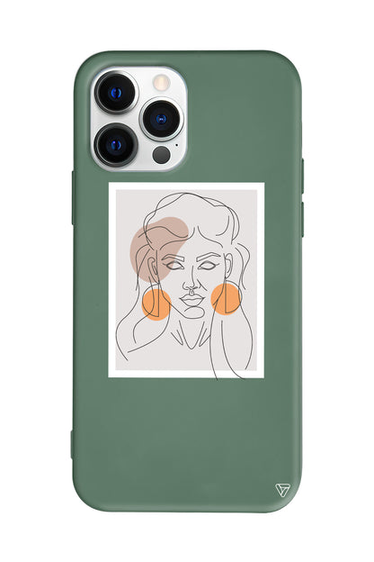 Orange Earrings Lansman Model İçi Kadife Silikon Telefon Kılıfı